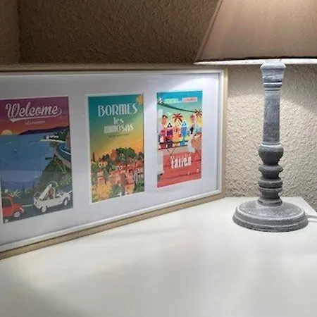 T2 Climatise Avec Piscine, Tennis, Garage, Proche - - Fr-1-610-34 Apartment Bormes-les-Mimosas